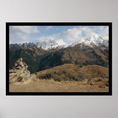 Ben Lomond, Queenstown NZ Print by The_Ostrich