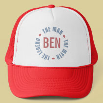 Ben Man Myth Legend Customizable hats
