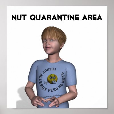 Ben, Nut Quarantine Area Print by allergywarnings