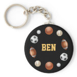Ben World of Sports Keychain - Black