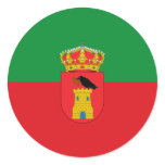Benalup Casas Viejas Spain, Spain flag Round Stickers