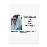 Benazir Bhutto Democracy Is The Best Revenge Post Cards