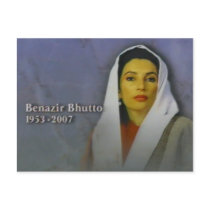 benazir bhutto postcard