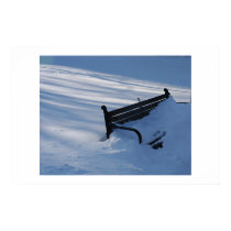 Bench buried under a blanket of snow posters by whiteglovedigital Bench buried under a blanket of snow posters