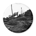 Bench in the Park Fridge Magnet