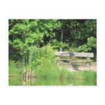 Bench near Pond Postcard