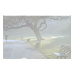 Bench, tree, Regents Park, London, England Customized Stationery