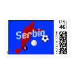 Bend it like a Srbia Serbia soccer player postage