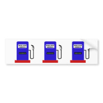 BEND OVER AMERICA - Gas Pump lube job Bumper Stickers