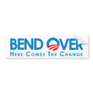 standard_bumpersticker - BEND OVER Bumper Sticker