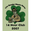 bender2, 14 Hour Club 2007 t-shirts