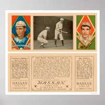Bender At Bat Athletics Baseball 1912 Posters