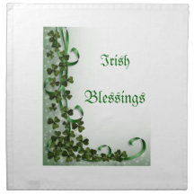 Bendiciones irlandesas servilletas imprimidas