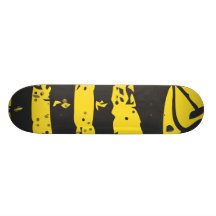 Bending bee skateboard deck