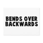 Bends Backwards Postcard