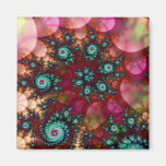 "Beneath The Coral Sea" ~ Abstract Art Print Magnets