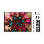 "Beneath The Coral Sea" ~ Abstract Art Print Stamp