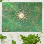 Beneath the Emerald Sea Kitchen Towel