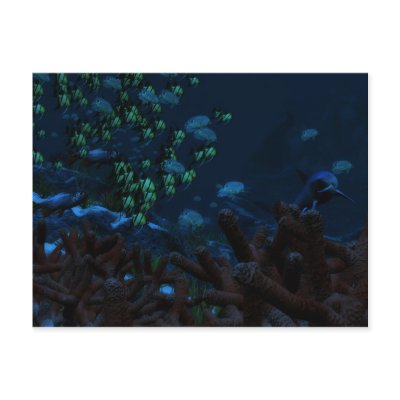 Beneath The Horizon Postcard by 3dartwork