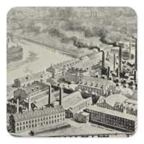 Benedict & Burnham Mfg Co Square Stickers