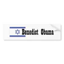 Benedict Obama Bumper Sticker bumper stickers