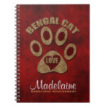 Bengal Cat Breed Personalized Notebook