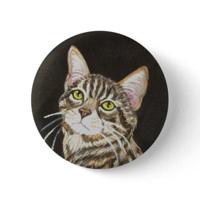 BENGAL CAT BUTTON by daniellesoriginals