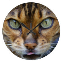 Bengal Cat Clocks