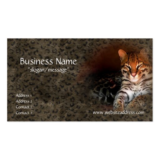 Bengal Cat/Kitty Business Cards