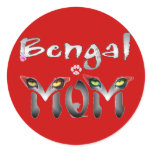 Bengal Cat Mom gifts Stickers