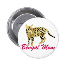 Bengal Cat Mom Pins
