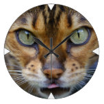 Bengal Cat Round Wall Clock