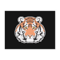 bengal tiger head postcard