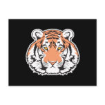 bengal tiger head postcard