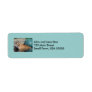 Bengal Tiger Photo Light Blue Address Labels