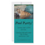 Bengal Tiger Pool Party Invite Photo Card #2
