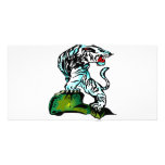 Bengal White Tiger Customized Photo Card