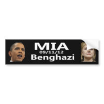 Benghazi MIA Bumper Sticker