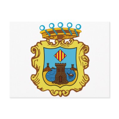 Benidorm Spain Flag Post Card by jacinto888