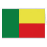 benin africa flag icon card