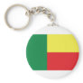 benin africa flag icon keychain
