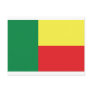 benin africa flag icon post cards