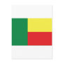 benin africa flag icon postcards