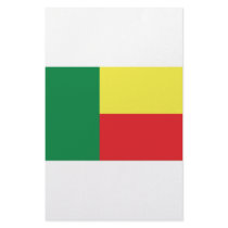 benin africa flag icon stationery paper