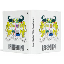 Benin Coat of Arms 3 Ring Binder