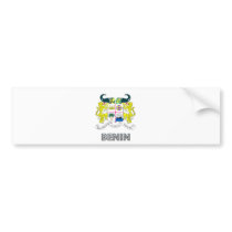 Benin Coat of Arms Bumper Stickers