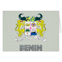 Benin Coat of Arms Greeting Card