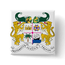 Benin Coat of Arms detail Pinback Buttons