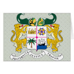 Benin Coat of Arms detail Greeting Card