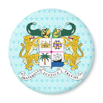 Benin Coat of Arms detail Fridge Magnets